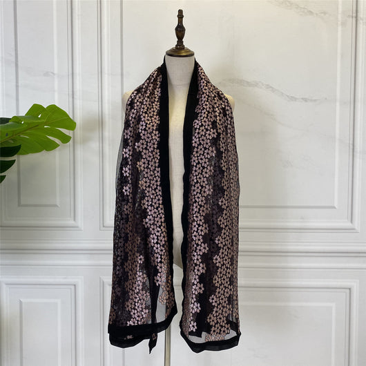 Pañuelo para Cabeza con Bordado Floral para Mujer - Image 2