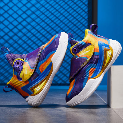 Zapatillas de Baloncesto Infantiles Ligeras con Cuero Transpirable - Image 8
