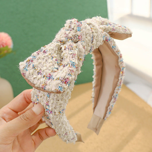 Diadema de Lana a Cuadros Xiaoxiangfeng para Mujer - Image 18