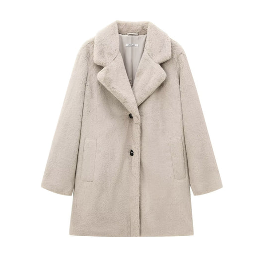 Abrigo de Piel Sintética Efecto Urbano - Estilo Crossborder para Mujer - Image 18