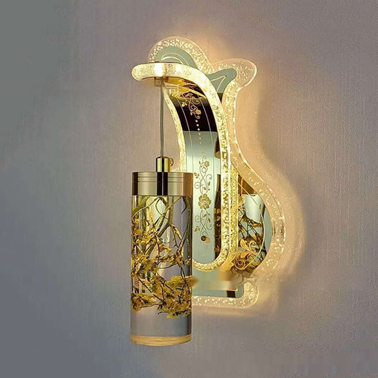 Lámpara de Pared Colgante de Cristal Acrílico Ovalado con Luz Cálida para Hoteles y Dormitorios - Image 28