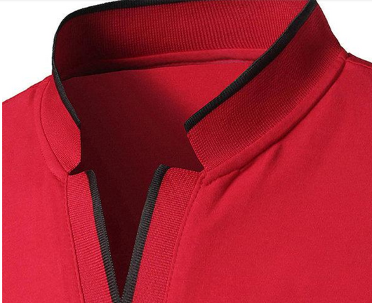 Polo Casual Hombre Cuello Mao Manga Corta - Image 9