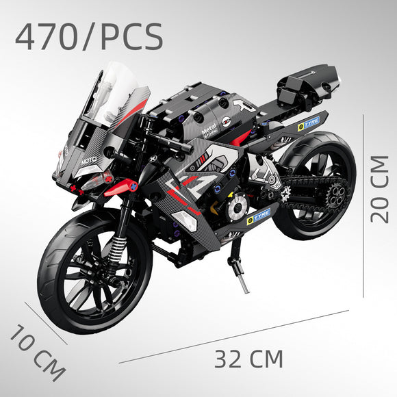 Bloques de Construcción Moto - Puzzle Educativo para Niños