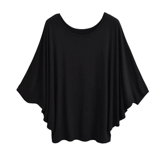 Blusa Suelta de Seda Premium con Mangas Murciélago - Diseño Versátil para Mujer - Image 5