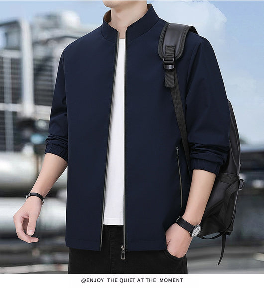 Chaqueta Casual Ejecutiva con Cuello Alzado Ligera para Hombre - Image 20