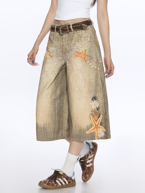 Pantalones Cortos Tipo Shell Retro Americana Talla Grande para Mujer - Image 5