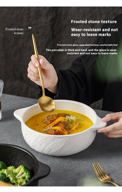 Tazón Minimalista para Fideos Instantáneos con Diseño Binaural Japonés - Image 17