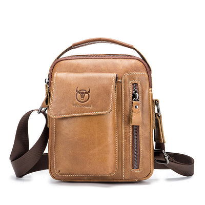 Bolsa Mensajero de Cuero Genuino para Hombre - Primera Capa - Image 6