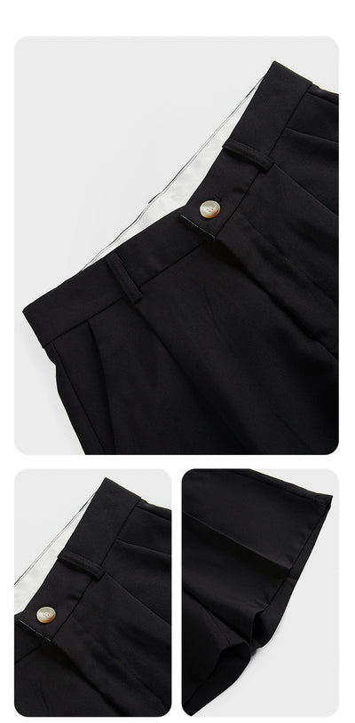 Shorts Casuales de Cintura Alta y Corte Slim para Mujer - Image 3