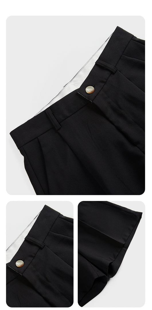 Shorts Casuales de Cintura Alta y Corte Slim para Mujer - Image 3