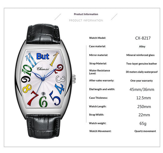 Reloj Digital con Calendario y Correa de Cuero para Hombre - Image 7