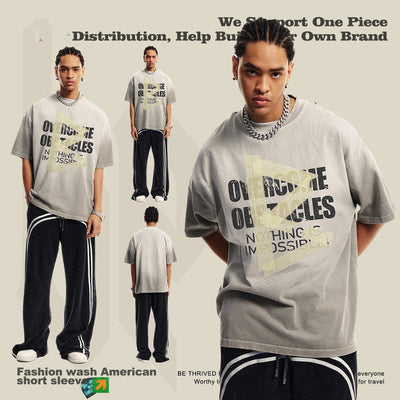 Camiseta Holgada Lavada para Hombre