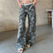 Overol Denim Camuflado con Bolsillos 3D y Cierre