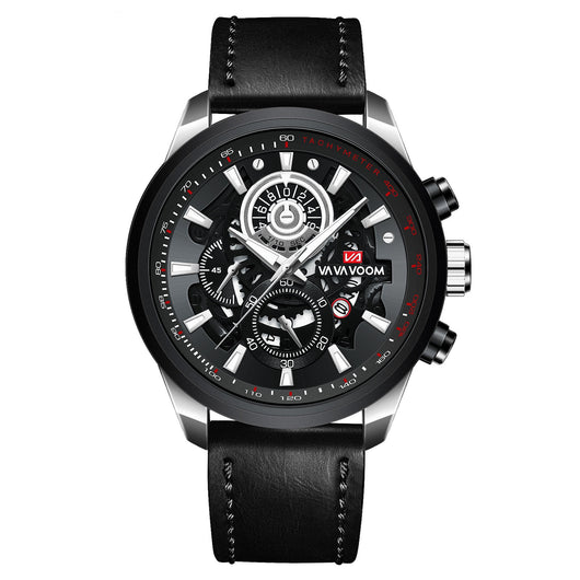 Reloj de Cuarzo para Hombre Dorado Negro Elegancia Empresarial - Image 22