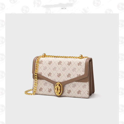 Bolsa Mensajero Cuadrada Pequeña con Cadena - Estilo Moderno