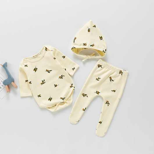 Conjunto Estampado de 3 Piezas: Romper, Pantalón y Gorro - Image 7