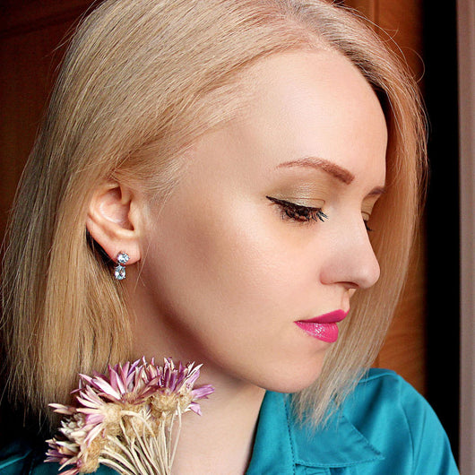 Aretes Largos de Zafiro para Mujer - Elegancia y Personalidad - Image 6