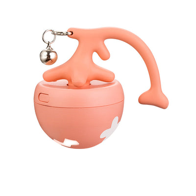 Juguete Interactivo Eléctrico para Gatos - Pelota Rodante USB con Diseño de Espina de Pescado - Image 3