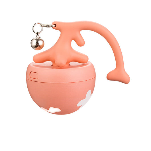 Juguete Interactivo Eléctrico para Gatos - Pelota Rodante USB con Diseño de Espina de Pescado - Image 3