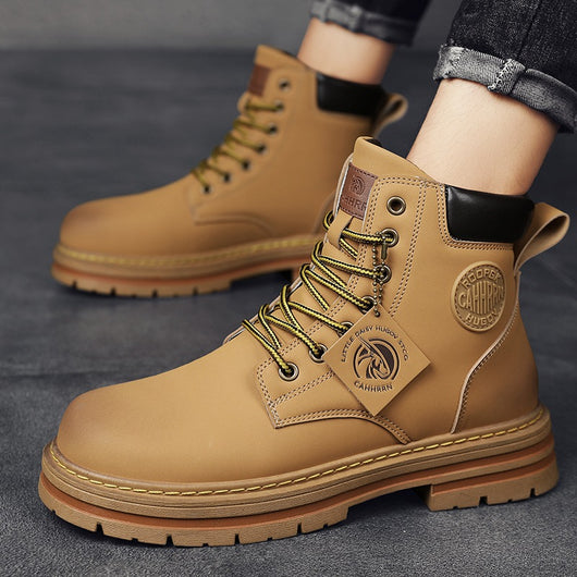 Botas Altas de Invierno para Hombre Estilo Británico con Aumento de Altura - Image 18