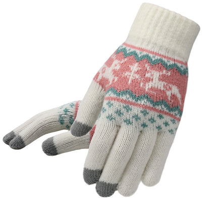 Guantes de Ciclismo para Mujer en Lana Tejida - Abrigo Cálido - Image 7