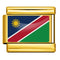 Dorado Background World Flag Photo Epoxy Italian Module Bracelet ICY0001NAM Namibia