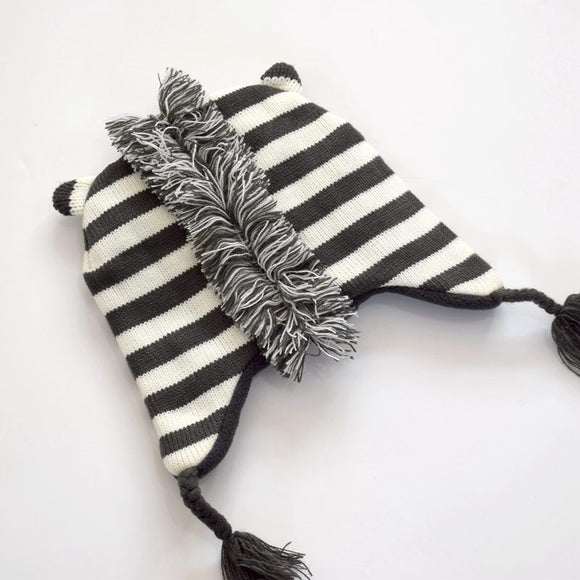 Gorro de Invierno Tejido Suave para Niños con Diseño de Dibujos Animados