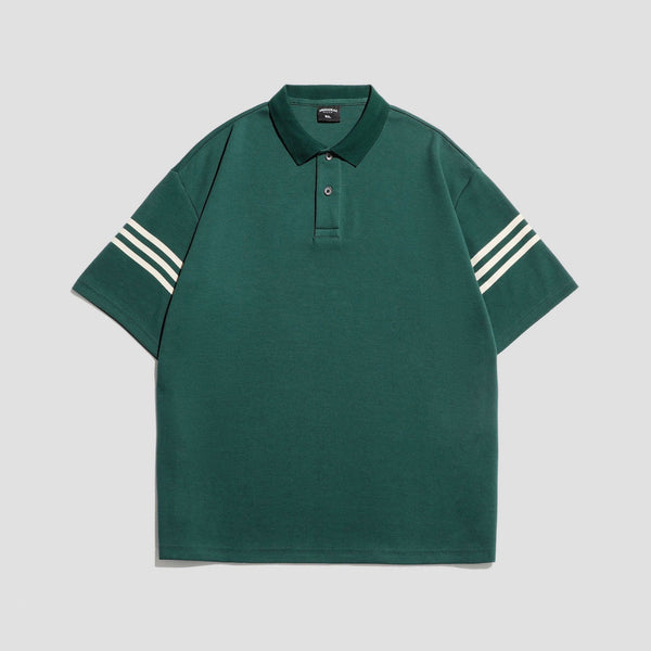 Playera Estampada con Letras y Rayas para Hombre - Estilo Personalidad - Image 5