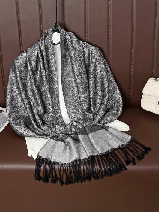 Rebozo Étnico Paisley en Jacquard de Cashemira - Image 29