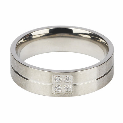 Anillo de Acero Titanio Color Acero Congelado para Hombre y Mujer - Image 6