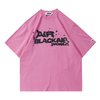Camiseta Casual Unisex con Alfabeto Graffiti Retro y Diseño Personalizado - Image 13