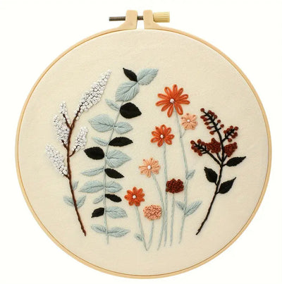 Kit de Bordado 3D con Flores y Plantas Hechas a Mano - Image 2