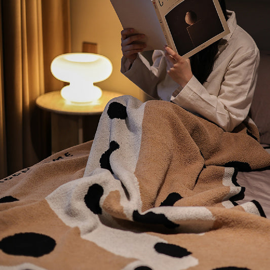 Manta Polar Puppy Mianmian - Confort Fresco para Aire Acondicionado