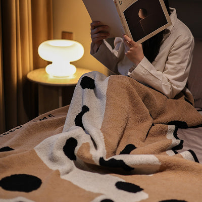 Manta Polar Puppy Mianmian - Confort Fresco para Aire Acondicionado