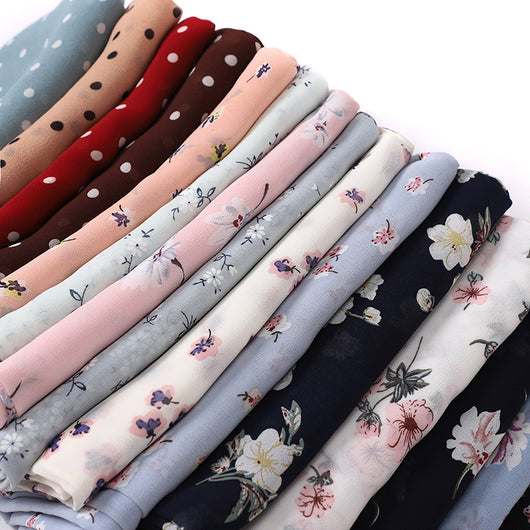 Pañuelo Estampado Chifón Malayo Indonesio para Mujer - Image 42