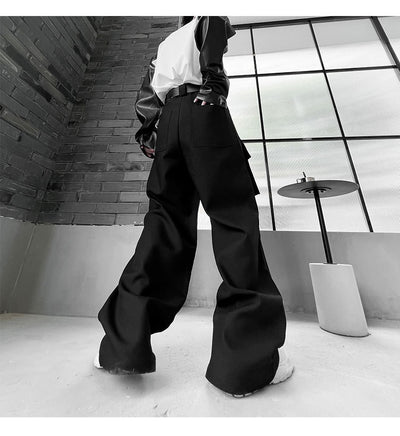 Pantalón Funcional Unisex de Pierna Ancha con Múltiples Bolsillos - Image 28