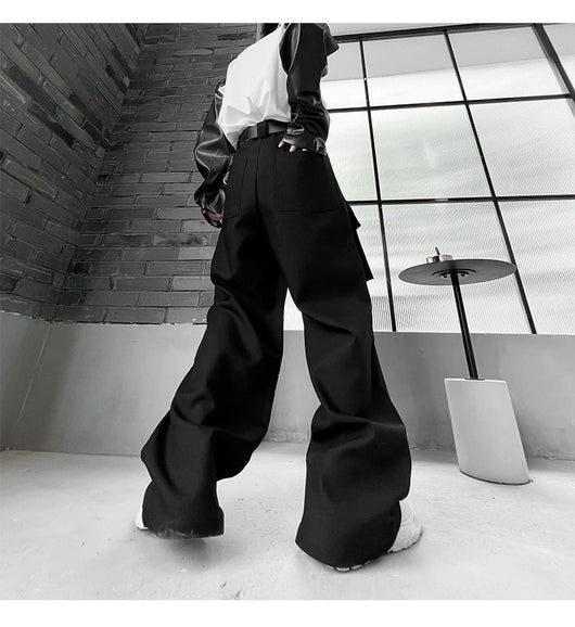 Pantalón Funcional Unisex de Pierna Ancha con Múltiples Bolsillos - Image 28