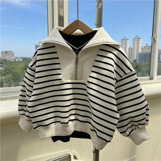 Suéter Polo con Panel de Cuello Suelto y Manga Larga - Image 14