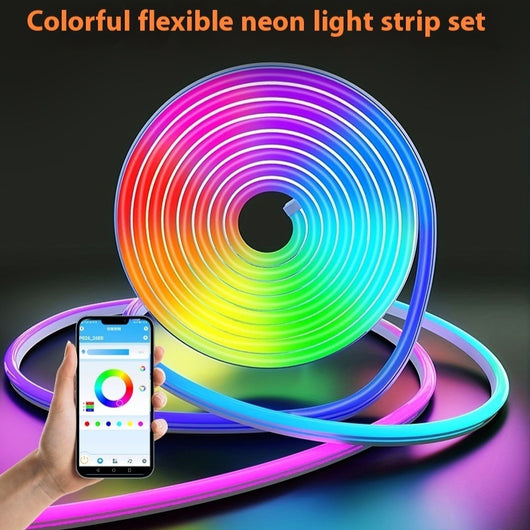 Tira de Luz Neon LED Multicolor de Bajo Voltaje Flexible