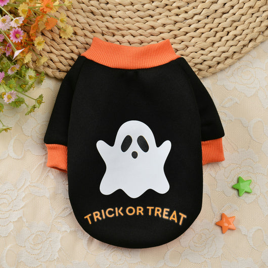 Suéter Navideño para Perros Pequeños - Diseño Calavera y Calabaza - Image 6