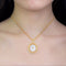 Light Luxury 925 Plateado Brushed Pendant Necklace Plateado
