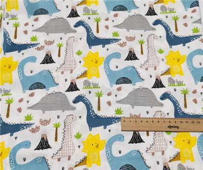 Tela de Algodón Puro para Sábanas con Estampado de Dinosaurios - Image 11
