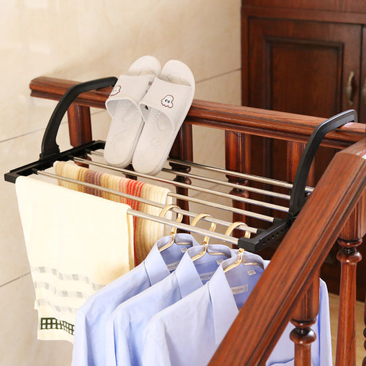 Secador de Ropa Portátil para Balcón y Ventana - Tendedero de Acero Inoxidable