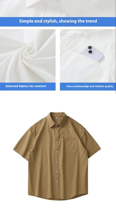 Camisa Americana de Hombre Manga Corta Peso Pesado - Image 11
