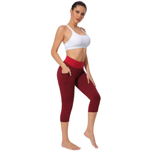 Pantalones de Yoga Cortos y Ajustados Efecto Durazno - Image 35