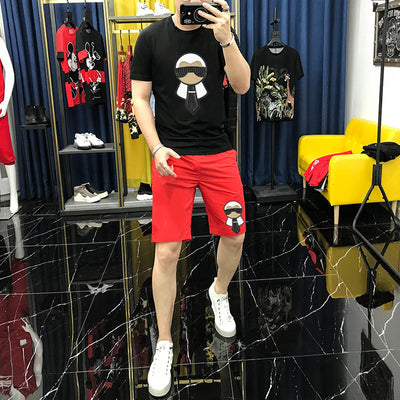 Conjunto de Camiseta y Shorts Estilo Europeo Street Fashion - Image 3