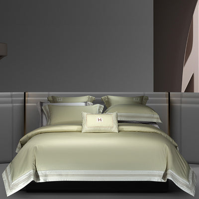 Juego de Cama 4 Piezas Algodón Puro Satinado con Bordados - Image 11