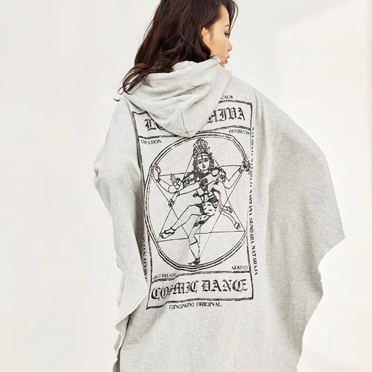 Poncho Capa Shiva Lady con Estampado Artístico