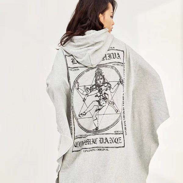 Poncho Capa Shiva Lady con Estampado Artístico