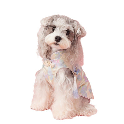 Chaleco Cheongsam Estilo Neo-Chino para Mascotas Pequeños - Schnauzer y Bichón - Image 5